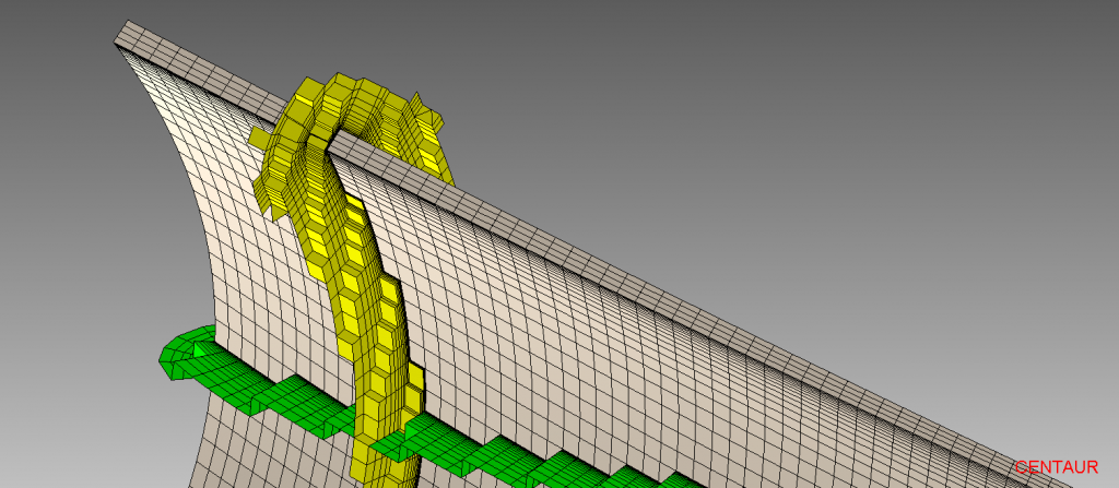 Boundary Layer on Structured Blade