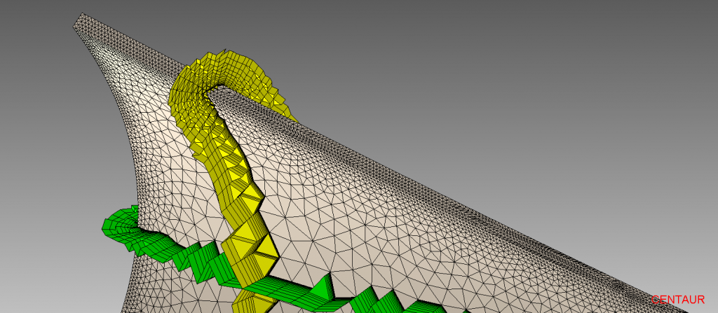 Boundary Layer on Unstructured Blade