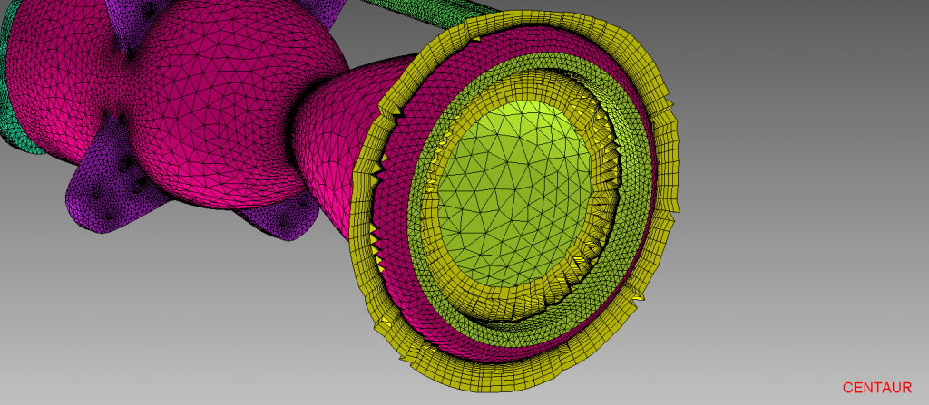 Prismatic Boundary Layer Mesh on Nozzle