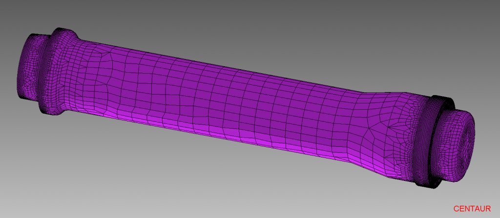 Surface Mesh with Anisotropic Unstructured Quads