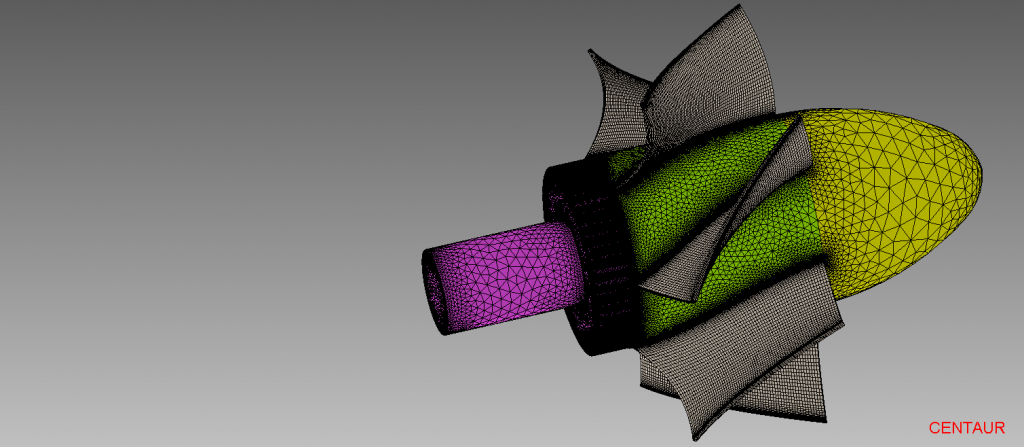 Surface Mesh with Structured Blade